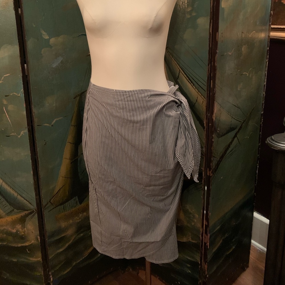 Chaps pinstripe skirt